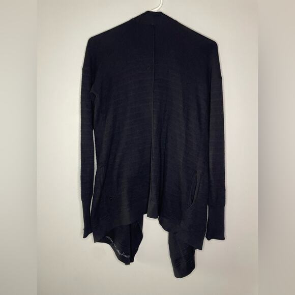 Lululemon Find Your Calm Wrap Cardigan in Black Size 4 - Picture 8 of 8